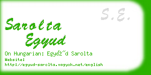 sarolta egyud business card